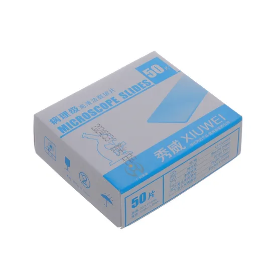 OEM ODM Laboratory Microscope Slides de vidro usado para observação biológica de amostras