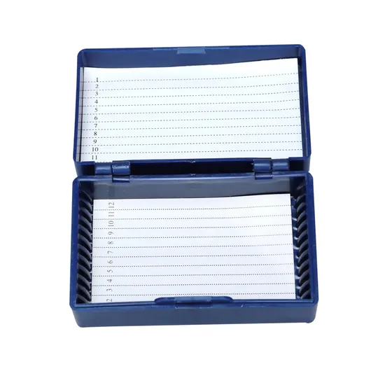 China Manufacturing Amostra Microscope Slide Storage Caixa usada para instituições educacionais